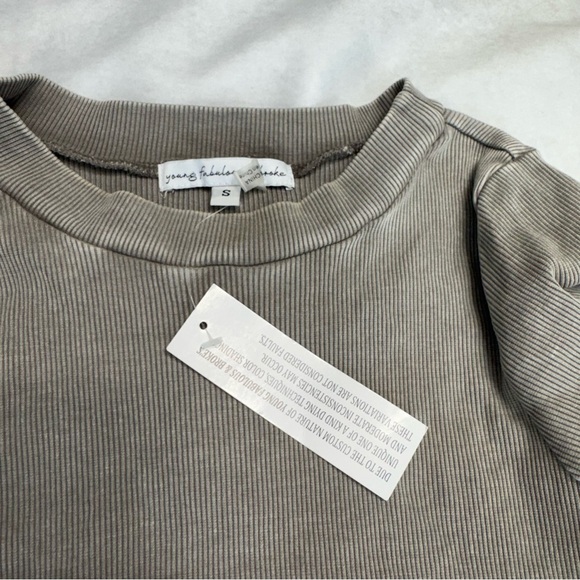 NWT Young Fabulous & Broke Gray Dax Midi Dress Size Small - Picture 6 of 10